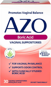 AZO Supositorios vaginales de ácido bórico
