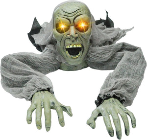 Decoración de Halloween Zombie JOYIN Rompesuelos al aire libre con sonido y ojos parpadeantes