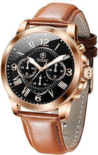 Cargar imagen en el visor de la galería, Relojes para hombre, cronógrafo de cuarzo, relojes de lujo para hombre, vestido de negocios de lujo, cara grande, impermeable, a21 analógico, relojes de pulsera para hombre, clásicos causales con
