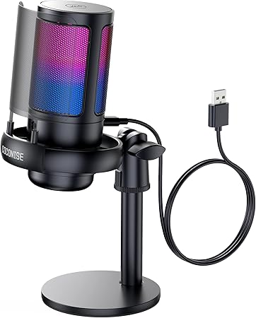 Micrófono para juegos, micrófono USB para PC para podcasts Q1