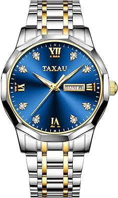 Relojes para hombre, de cara grande, fácil de leer, a la moda, simples relojes romanos para hombre, acero inoxidable, a21 fecha, impermeable, relojes de pulsera para hombre, reloj de lujo con