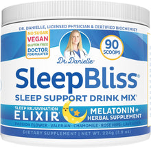 Cargar imagen en el visor de la galería, Doctor Danielle Sleep Bliss - Suplemento natural de melatonina para dormir, mezcla de bebida de apoyo y alivio ln26
