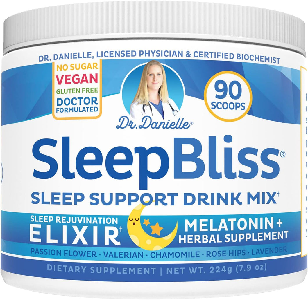 Doctor Danielle Sleep Bliss - Suplemento natural de melatonina para dormir, mezcla de bebida de apoyo y alivio ln26