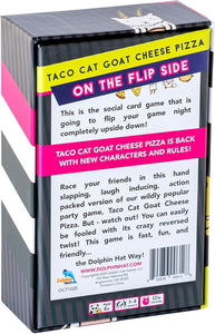 Taco Cat Goat Cheese Pizza On The Flip Side – Juego de expansión independiente para el juego de cartas de fiesta –ln23 Entretenido salvajemente para niños, adolescentes, adultos y familias – 10-15