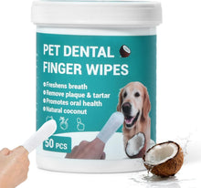 Cargar imagen en el visor de la galería, Toallitas de limpieza de dientes para perros y gatos
