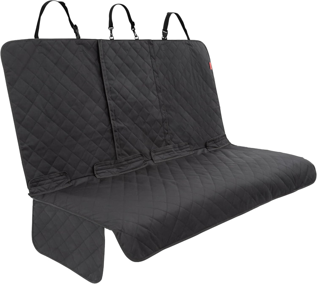 Lusso Gear - Funda para asiento trasero de automóvil para perros | Protege el asiento trasero de arañazos, rasguños, derrames, lodo y más | 100% impermeable | Funda antideslizante que se mantiene en su lugar | ln25