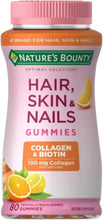 Cargar imagen en el visor de la galería, Nature's Bounty Optimal Solutions para cabello, piel y uñas con biotina
