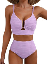 Cargar imagen en el visor de la galería, Herseas - Conjunto de bikini de 2 piezas con aro en U
