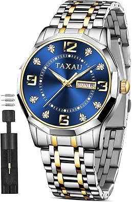 Reloj para hombre, resistente al agua, azul