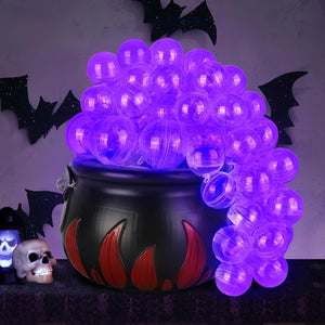 Decoraciones de Halloween para interiores, juego de caldero burbujeante DIY con 85 esferas transparentes