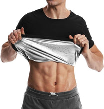 Cargar imagen en el visor de la galería, Vigorix Camisa de sauna para entrenamiento de cintura para hombre
