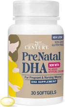 Cargar imagen en el visor de la galería, 21st Century Cápsulas blandas de DHA prenatal, 30 unidades
