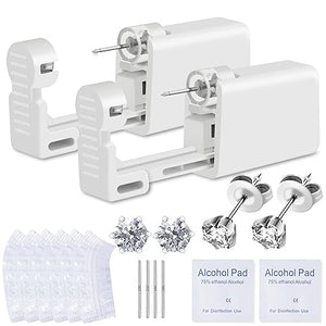 Anzero - Kit de 2 piezas de perforación de oreja desechable con perno de oreja precargado, Q1