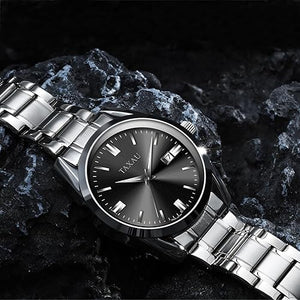 Relojes de lujo minimalistas para hombre, relojes impermeables para hombre, relojes de pulsera analógicos de cuarzo de acero a21 inoxidable a la moda para hombre con fecha luminosa
