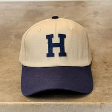 Cargar imagen en el visor de la galería, Gorra de béisbol de algodón con ala curva ajustable y letra H, ln25 con frente estructurado mediano, para golf, gimnasio, senderismo,
