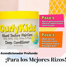 Cargar imagen en el visor de la galería, CurlyKids Acondicionador desenredante para el cabello para niños, cabello

