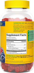 Gomitas de citrato de magnesio de alta absorción, 200 mg