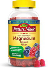 Cargar imagen en el visor de la galería, Gomitas de citrato de magnesio de alta absorción, 200 mg
