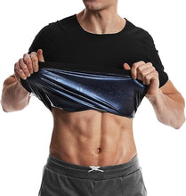 Cargar imagen en el visor de la galería, Vigorix Camisa de sauna para entrenamiento de cintura para hombre
