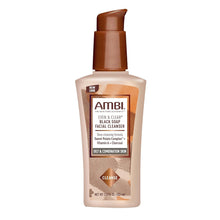 Cargar imagen en el visor de la galería, Ambi Even &amp; Clear Limpiador facial de jabón negro carbón purificante
