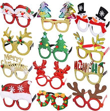 Cargar imagen en el visor de la galería, Gafas de Navidad Max Fun 12Pcs
