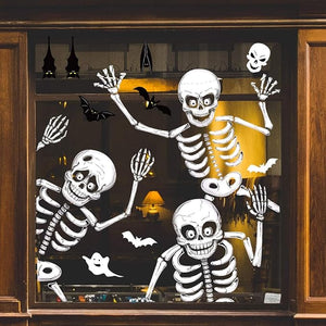 Decoraciones de ventana de Halloween para ventanas de vidrio