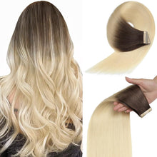 Cargar imagen en el visor de la galería, Extensiones de cabello humano con cinta
