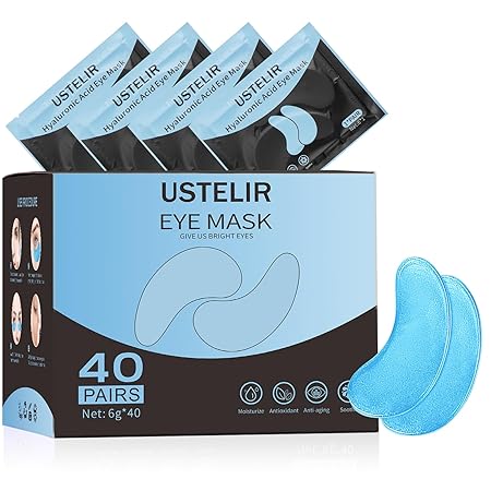 Parches para debajo de los ojos, 40 pares de mascarillas para ojeras Q1