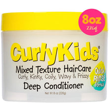 Cargar imagen en el visor de la galería, CurlyKids Acondicionador desenredante para el cabello para niños, cabello
