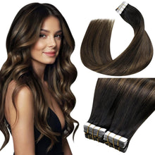 Cargar imagen en el visor de la galería, LaaVoo - Extensiones de cabello humano con cinta adhesiva
