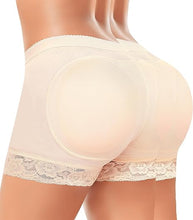 Cargar imagen en el visor de la galería, Ropa interior acolchada para mujer con levantamiento de glúteos
