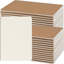 Cargar imagen en el visor de la galería, Paquete de 5 cuadernos de papel kraft A5 a granel, cuadernos en blanco de 8.15 x 5.5 pulgadas
