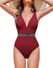Cargar imagen en el visor de la galería, AI'MAGE Traje de baño de una pieza para mujer 2025 de malla sexy con control de abdomen
