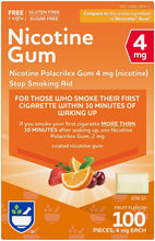 Cargar imagen en el visor de la galería, Goma de mascar de nicotina, 4 mg - 100 unidades | Ayuda para dejar de fumar | Goma de repuesto de nicotina (fruta) LN23
