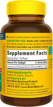 Cargar imagen en el visor de la galería, Vitamina D3, 180 cápsulas blandas, vitamina D 1000 IU (25 mcg) ayuda a apoyar la salud inmunológica, huesos y dientes fuertes, y función muscular, ln25 125% del valor diario de vitamina D en solo una cápsula blanda diaria
