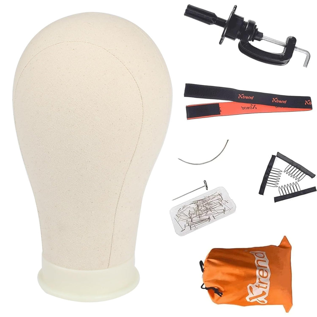 XTREND Cabeza de peluca de lona A24