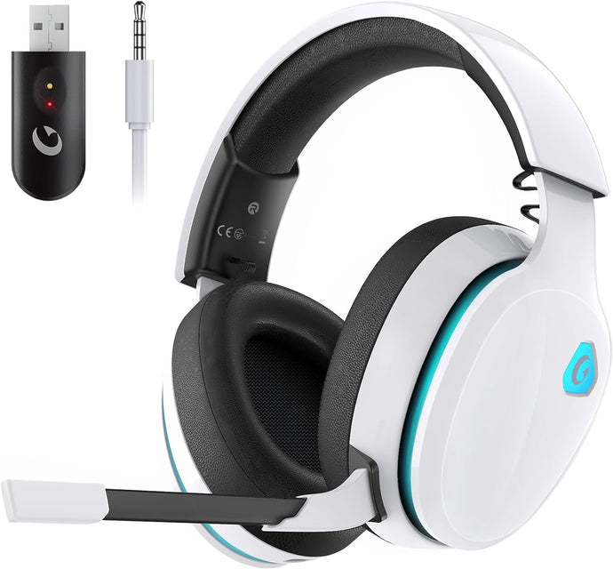 Auriculares inalámbricos para juegos de 2.4 GHz para PS5, PS4 Fortnite y Call of Duty/FPS Gamers, A24