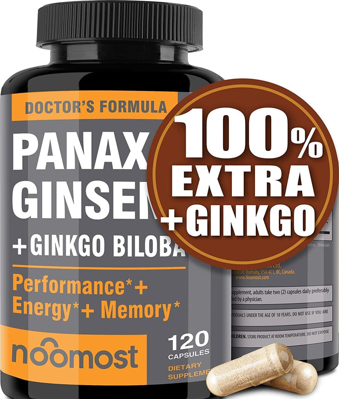 Panax Ginseng rojo coreano auténtico + Ginkgo Biloba A24