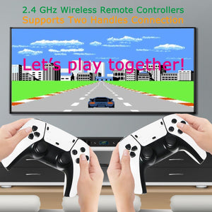 Consola de juegos retro, consola de videojuegos Plug and Play integrada con más de 20000 juegos, 23 emuladores clásicos, salida HDMI de alta definición 4K para TV con controladores duales A19