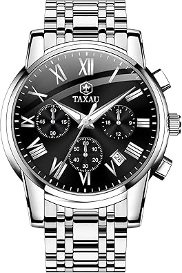 Relojes de lujo multifuncionales impermeables para hombre, reloj a21 analógico de cuarzo, acero inoxidable, plata, cronógrafo con fecha luminosa