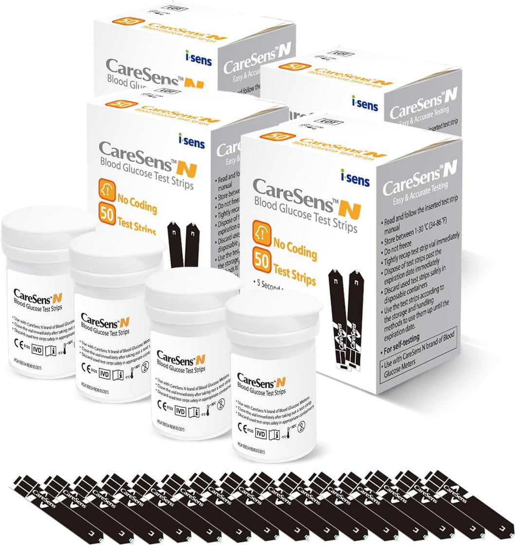 CareSens N Tiras de prueba de glucosa en sangre (200 unidades) - A24