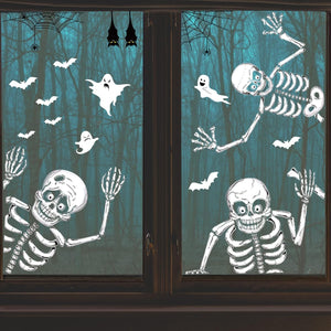 140PCS Halloween Window Clings Decor para decoraciones de Halloween