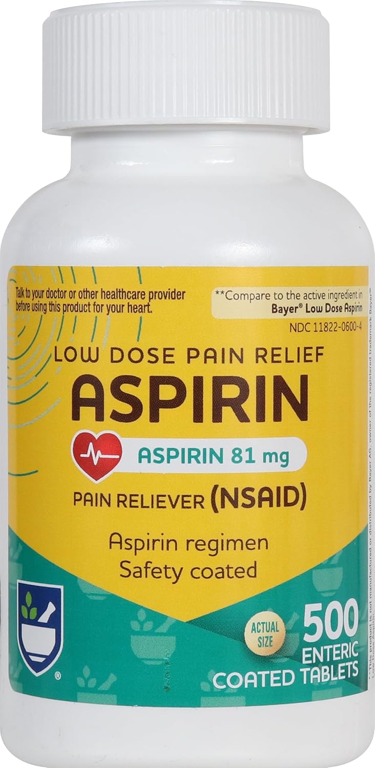 81 mg de aspirina - 500 unidades
