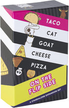 Cargar imagen en el visor de la galería, Taco Cat Goat Cheese Pizza On The Flip Side – Juego de expansión independiente para el juego de cartas de fiesta –ln23 Entretenido salvajemente para niños, adolescentes, adultos y familias – 10-15
