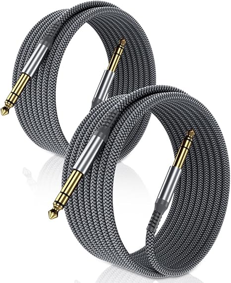 Elebase - Cable macho recto de interconexión TRS de 1/4 de pulgada, Q1