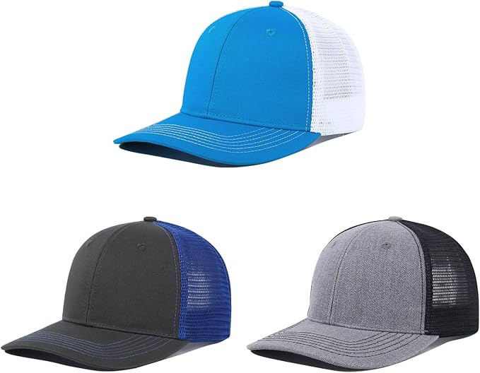 Crazy Era kozinu - Gorras unisex de camionero de malla en blanco, gorras de béisbol ajustables ln25