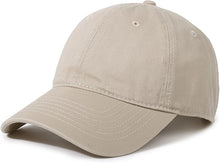 Cargar imagen en el visor de la galería, Gorra de béisbol unisex de algodón liso en blanco para papá, ajustable, estilo vintage a22
