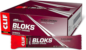 Masticables energéticos CLIF BLOKS, sabor a frutos del bosque, de origen vegetal, para ciclismo y running, carbohidratos rápidos y electrolitos (2,12 oz, 18 unidades) ln25