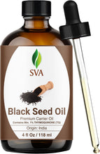 Cargar imagen en el visor de la galería, SVA Organics Nigella Sativa Aceite de Semilla de Comino Negro Orgánico Prensado en Frío 4.0
