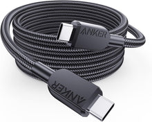 Cargar imagen en el visor de la galería, Anker Cable a19 USB C a USB C de 240 W (paquete de 2, 6 pies), cable de carga USB C de carga rápida para iPhone 15/15Pro/15Plus/15ProMax, MacBook Pro 2020, iPad Pro 2020, iPad Air 4, Samsung Galaxy
